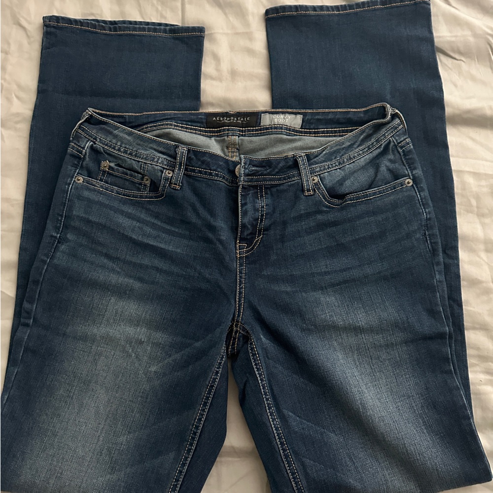 Women’s Aeropostale Curvy Bootleg Dark Wash Jeans Sz 8L